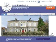 Tablet Screenshot of carmichaelcentre.ie